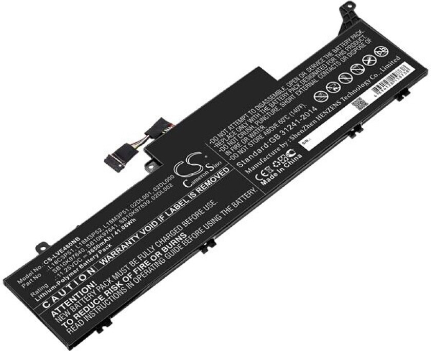 Batteri til bærbar PC for Lenovo ThinkPad E480S, ThinkPad E490S