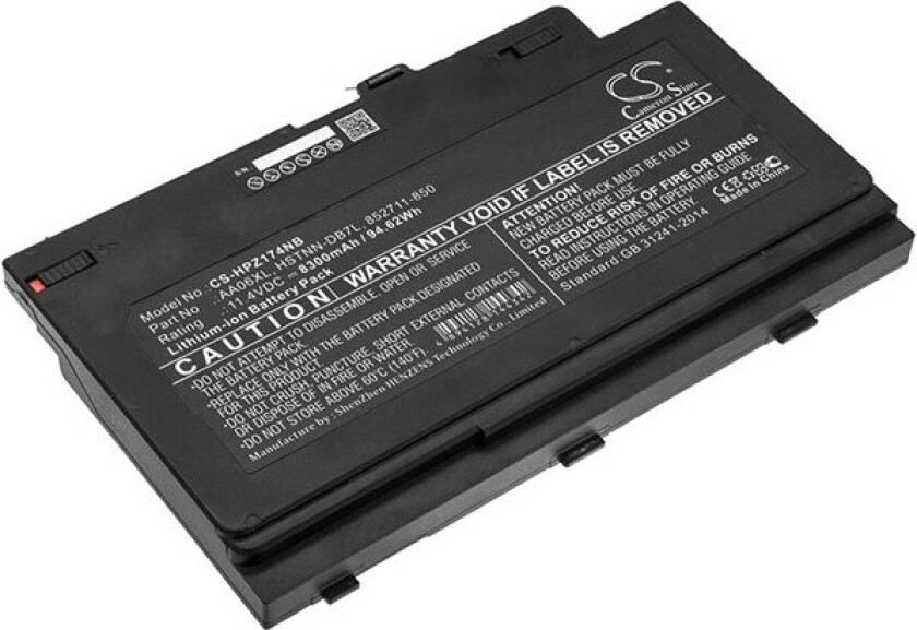 Batteri til bærbar PC for HP ZBook 17 G4, ZBook 17 G4 Mobile Workstation og andre