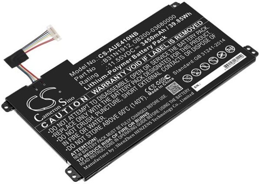 Batteri til bærbar PC for Asus E410, E410MA, VivoBook 14 L410MA-BV076TS og andre.