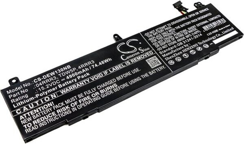 Batteri til bærbar PC for DELL Alienware 13 R3, ALW13C, ALW13CR-2838 og andre.