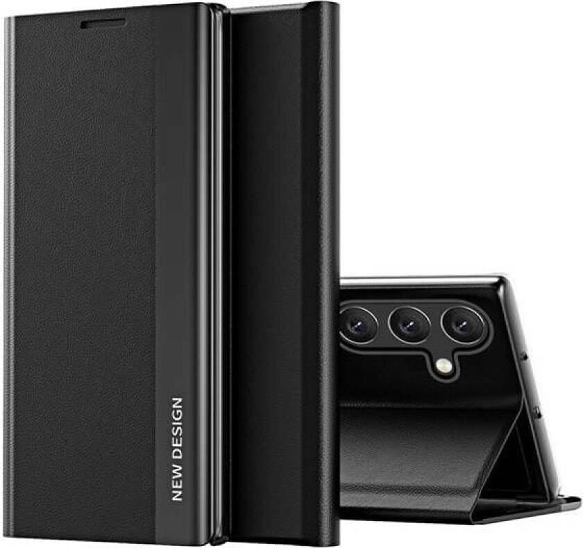 Sleep Case Pro-etui med stativ for Samsung Galaxy A36 - Svart