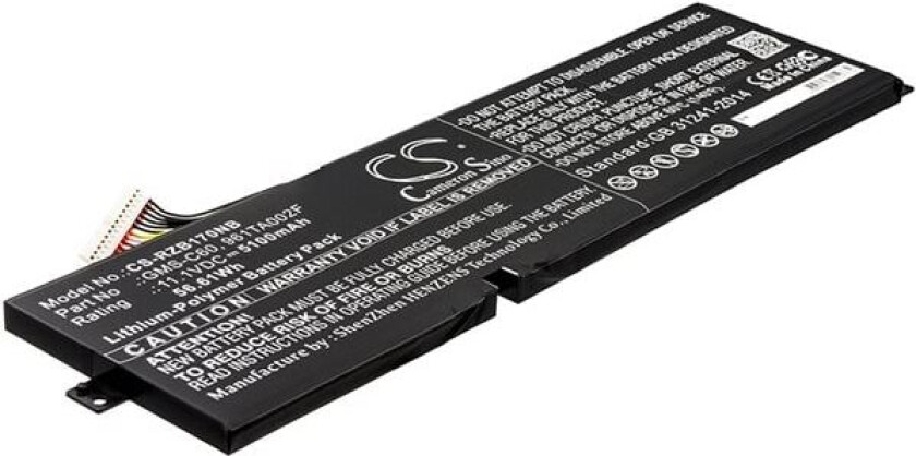 Batteri til bærbar PC for Razer RZ09-00830500-R3U1, RZ09-00830100-R3U1 og andre.