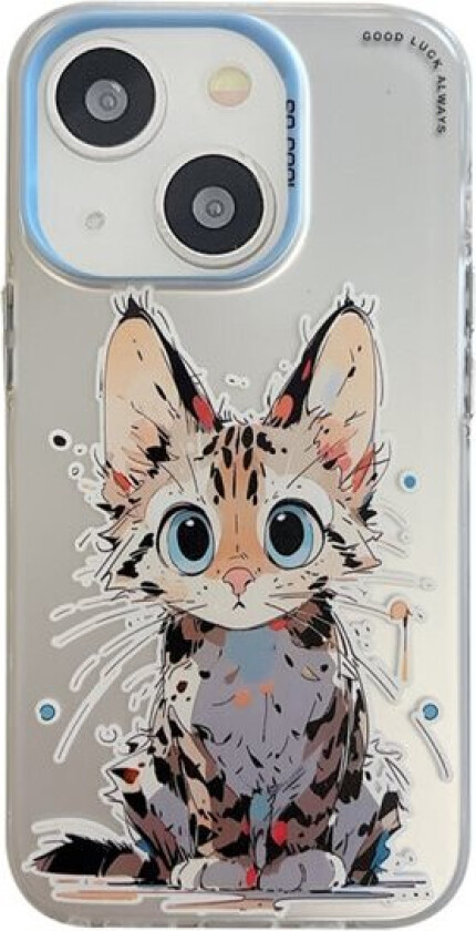 IPhone 16 bakdeksel - Oljemaleri - trist katt