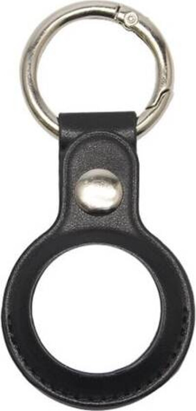 AirTag- holder i kunstskinn med nøkkelring - Sort