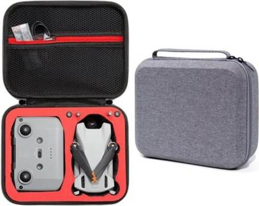 Oppbevaringsveske for DJI Mini 3 / Mini 3 Pro - Grå/Rød