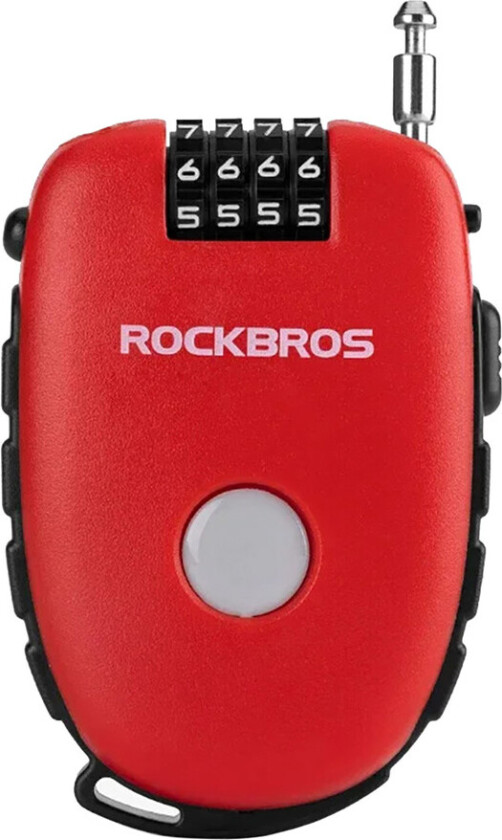 32420981001 Sykkellås med kodelås - Rød