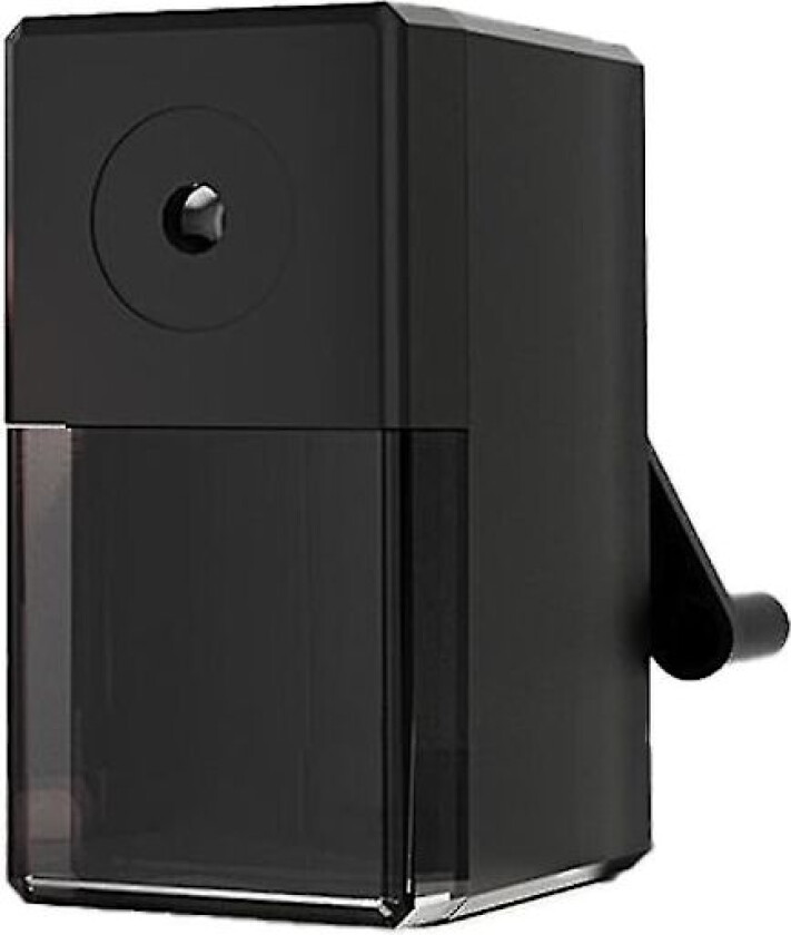 Bilde av Liten blyantspisser, perfekt for lærere og hjemmeskoleutstyr, i svart