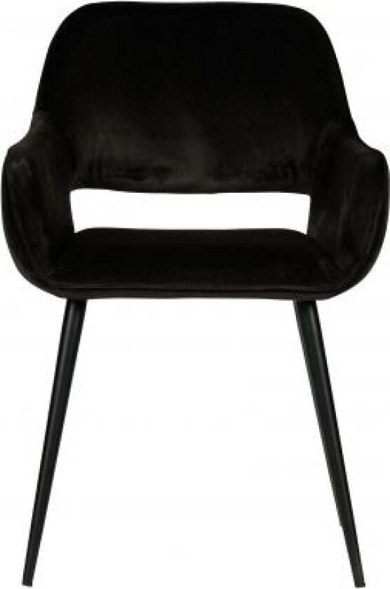 Sett med 2 - Jelle stol fløyel sort