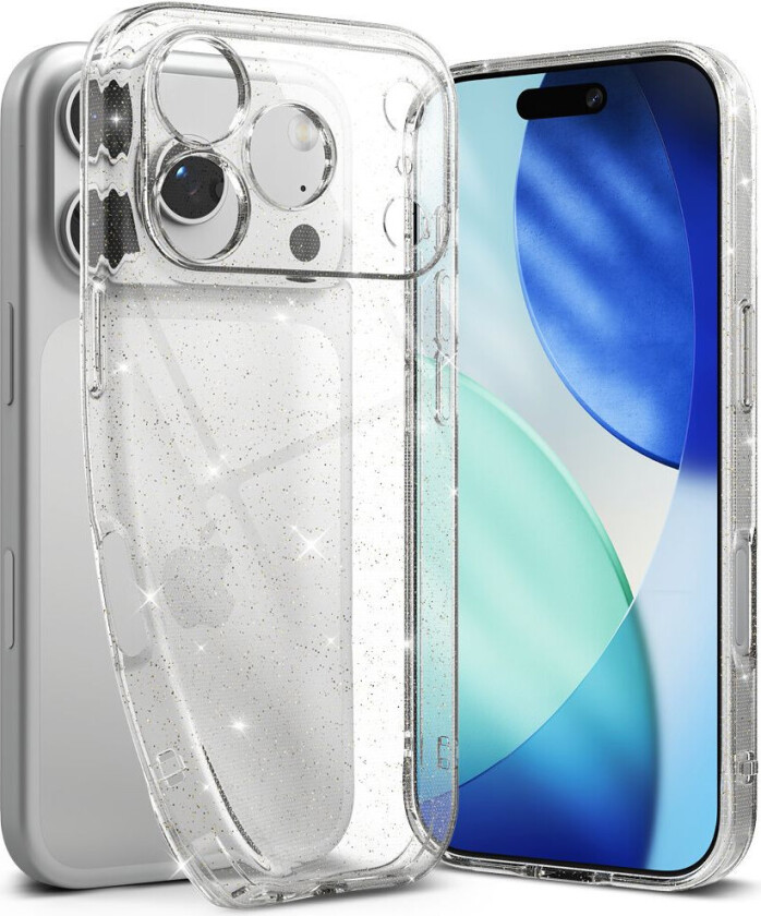 Air Deksel for iPhone 17 Pro â Gjennomsiktig med glitter