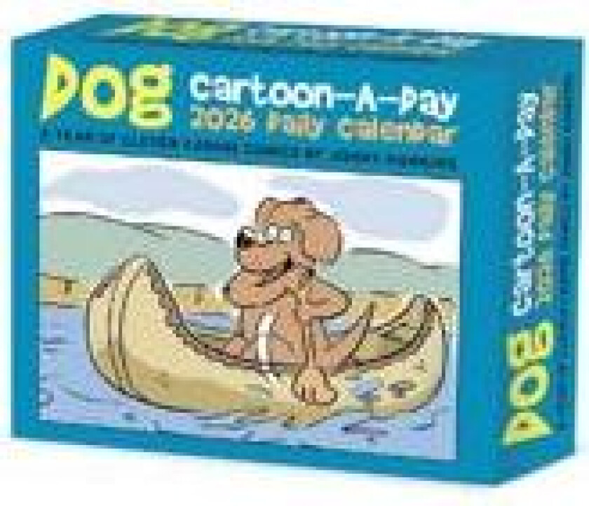 Dog Cartoon-A-Day by Jonny Hawkins 2026 Box Calendar