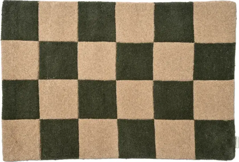 Square dørmatte 60x90 cm Green-natur