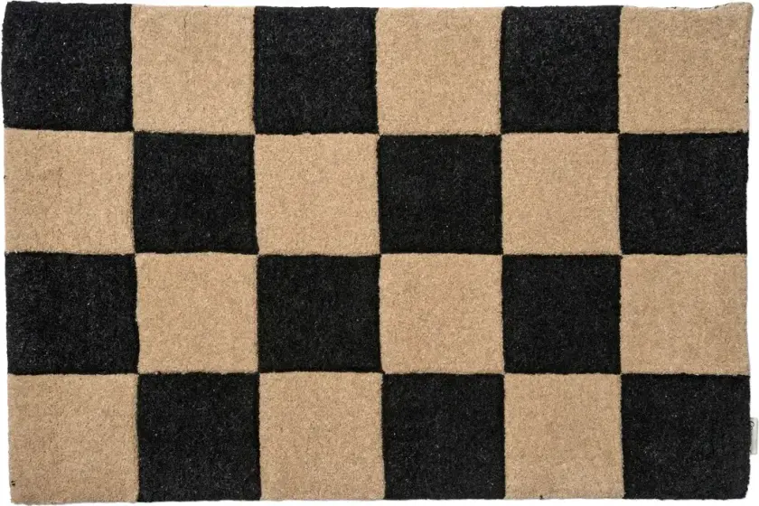 Square dørmatte 60x90 cm Svart-natur