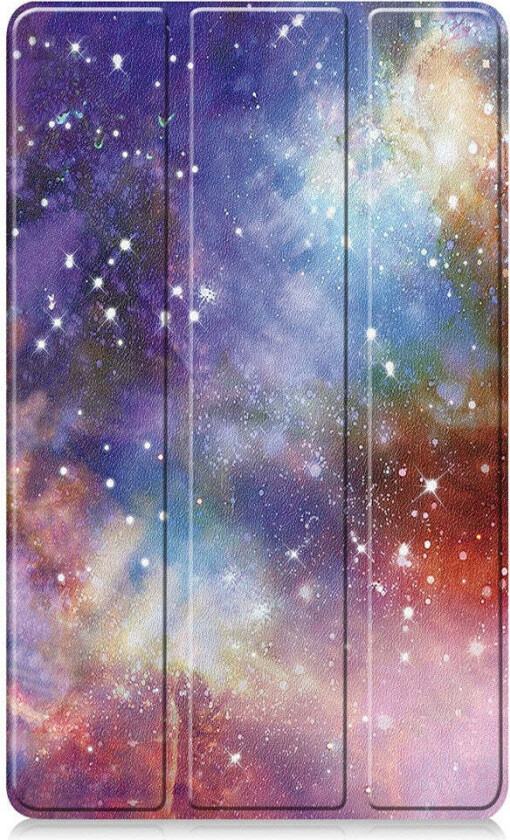 Samsung Galaxy Tab A11 Kunstskinn Flipp Deksel med Motiv - Galakse