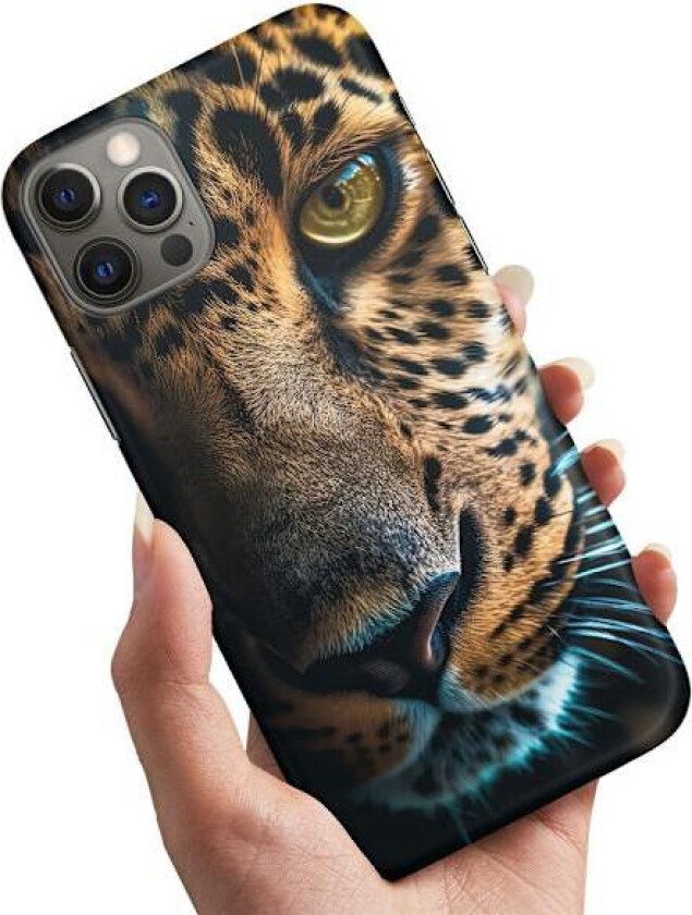 iPhone 12/12 Pro - Deksel/Mobildeksel Leopard