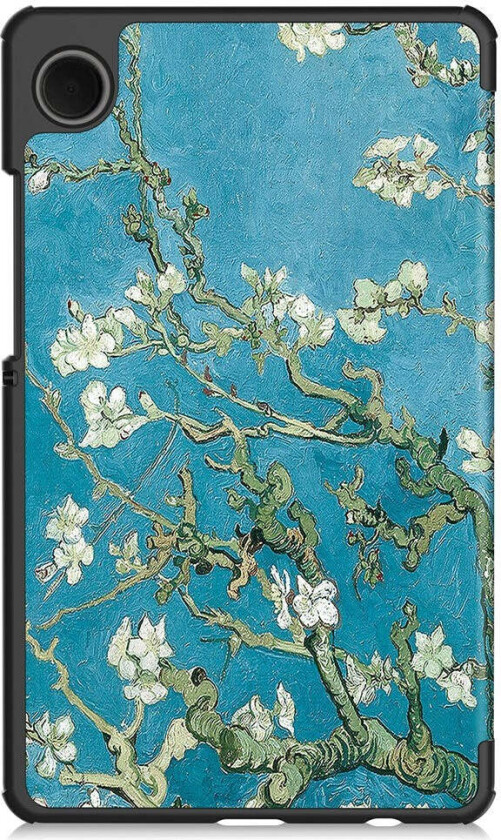 Samsung Galaxy Tab A11 Kunstskinn Flipp Deksel med Motiv - Blomster