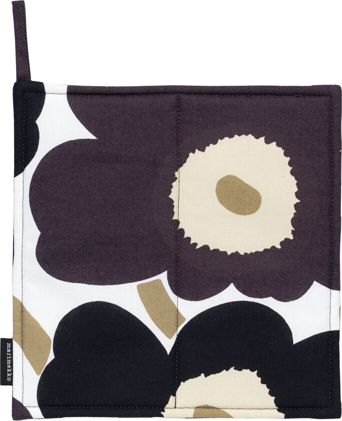 Pieni Unikko gryteklut, hvit/mørkegrå/beige