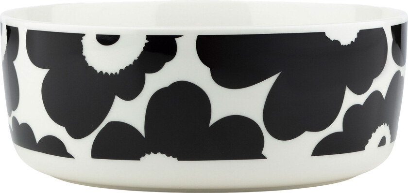 Unikko skål 1,5 liter, svart/hvit