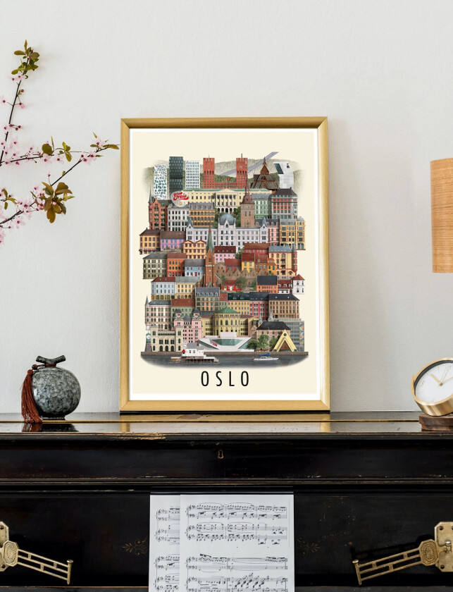 Oslo Small Poster - Multi/patterned - 29.7X42CM