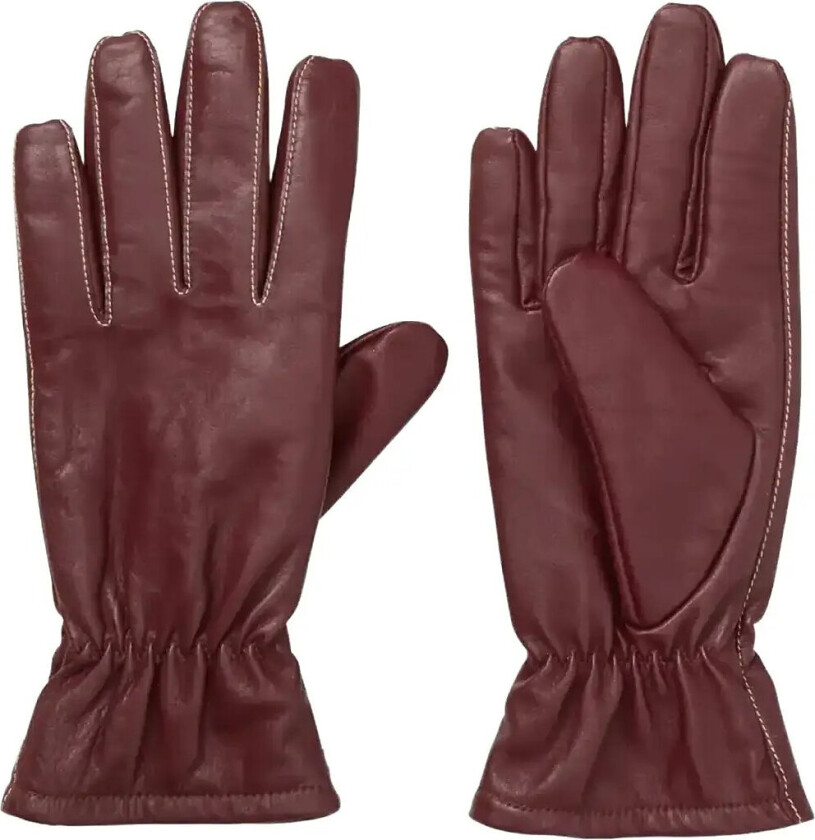 Smooth Leather Gloves - Brown - 7.5