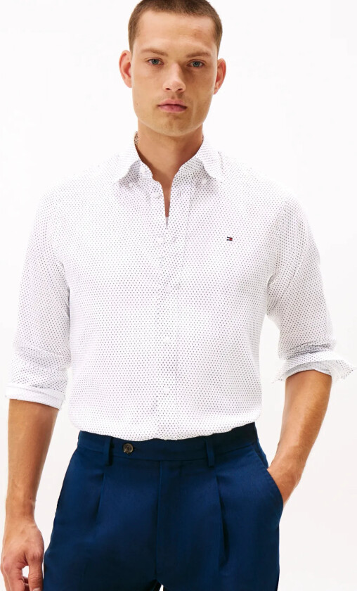 Cl - Twill Prt Rf Shirt Hnr - White - R/38