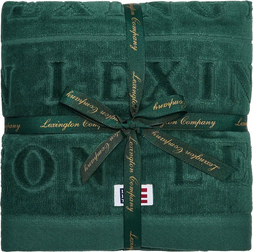 Velour Logo Towel 50X70 Set Of 4 Juniper - Green - 4X 50X70