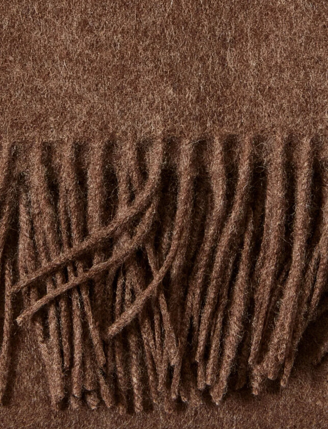 Slftime New Wool Scarf - Brown - ONE SIZE