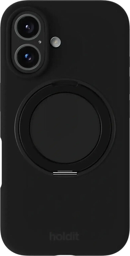 Silicone Stand Case Iphone 16 - Black - IPHONE 16