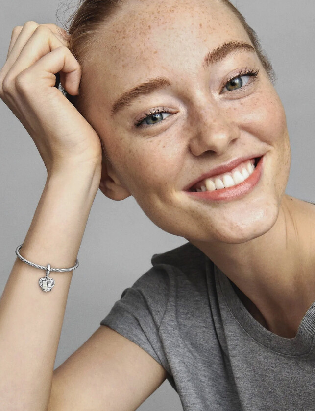 Cats And Heart Sterling Silver Dangle With Clear Cubic Zirconia And Shimmering Silver Enamel - Silver - ONE SIZE