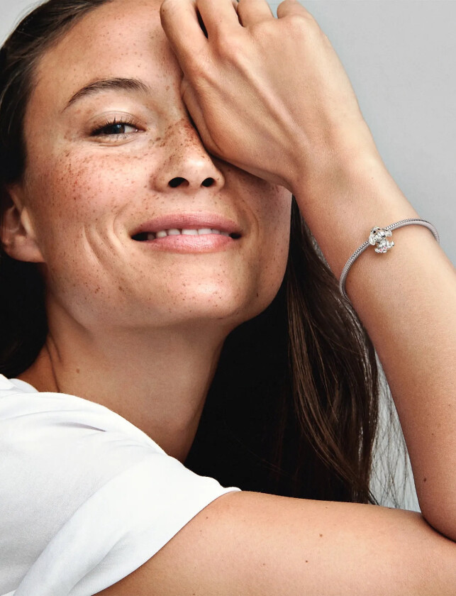 Disney Eyore Sterling Silver Charm With Pink And Black Enamel - Silver - ONE SIZE