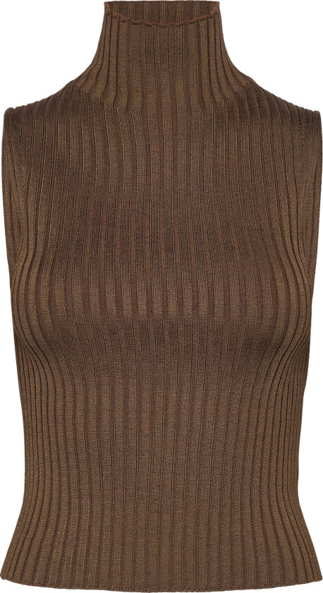 Isabella Mock-Neck Knit Vest