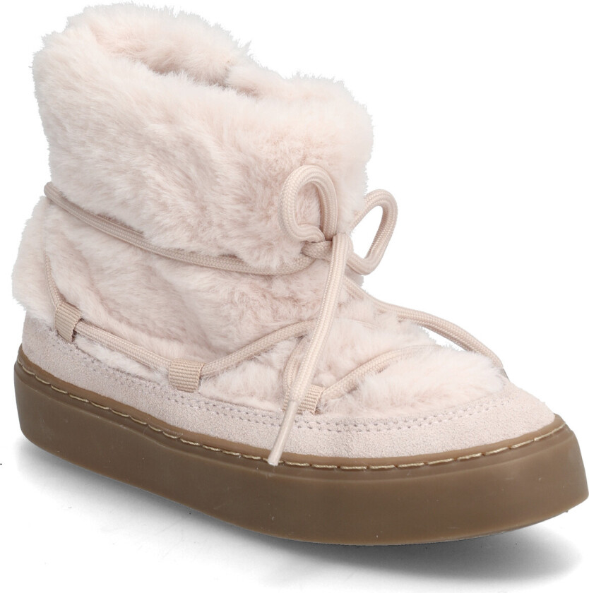 Hair Lace Ankle Boots - Pink - 24