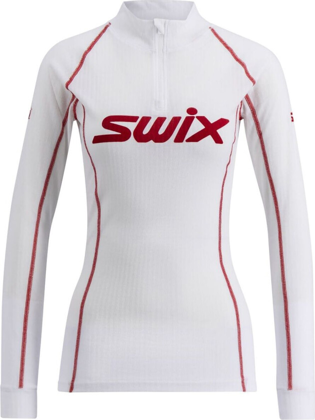 Racex Classic Half Zip Dame Bright White/ Red M