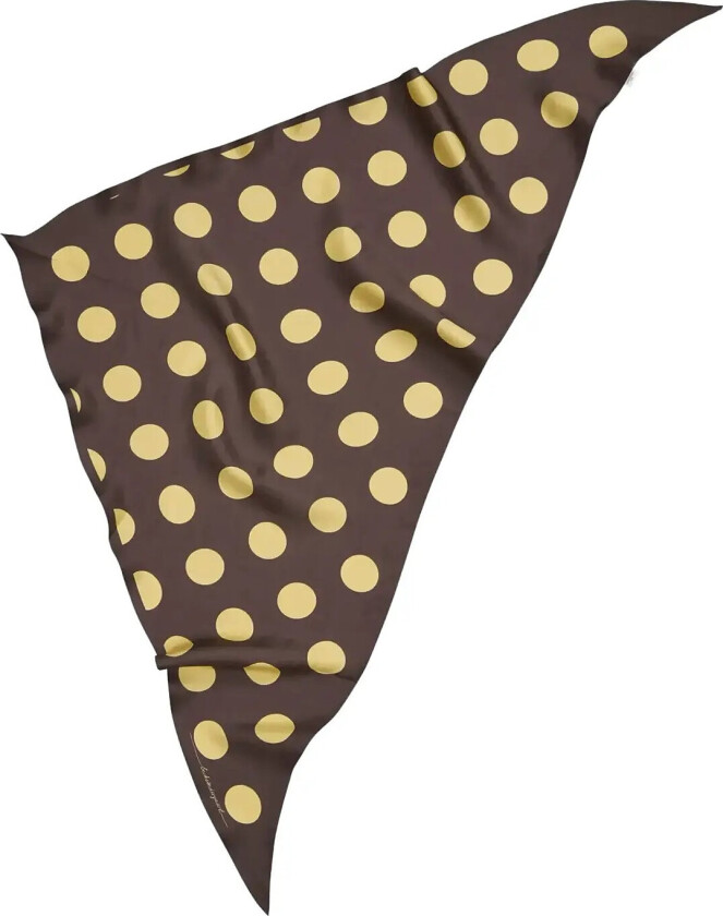Bilde av Maxi Polka Triangle Sia Scarf - Brown - ONE SIZE