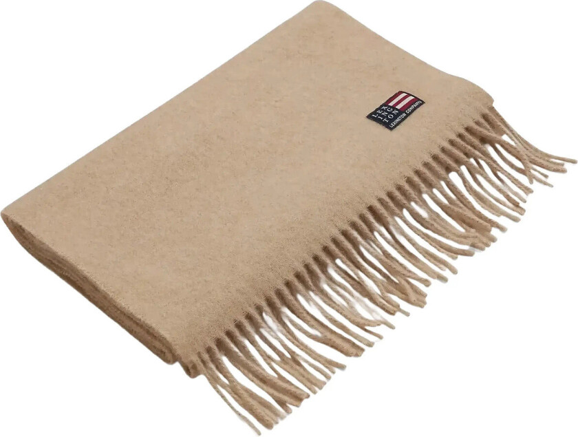 Recycled Wool Blend Scarf - Beige - ONE SIZE