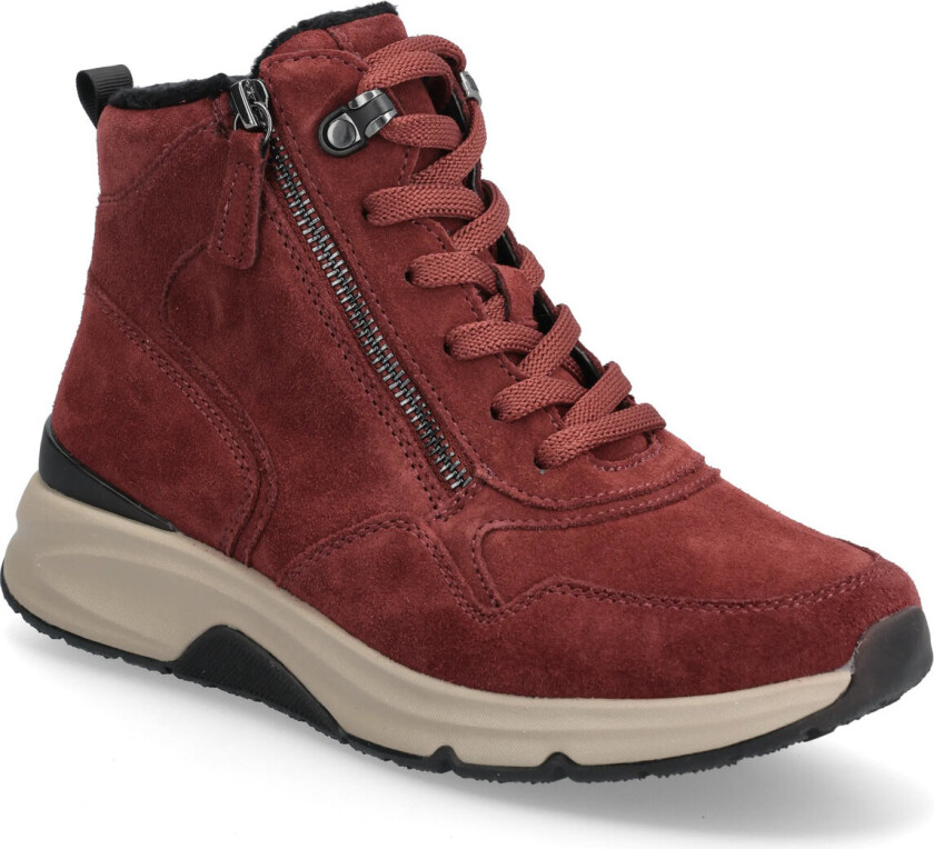 Rollingsoft Laced Ankle Boot - Red - 37