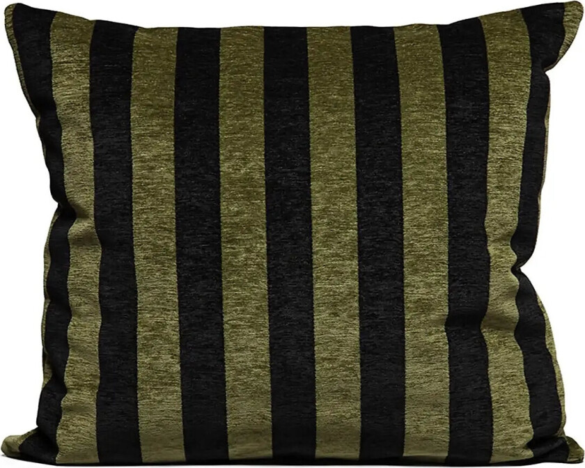 Cushion Cover Striped - Khaki green - ONE SIZE
