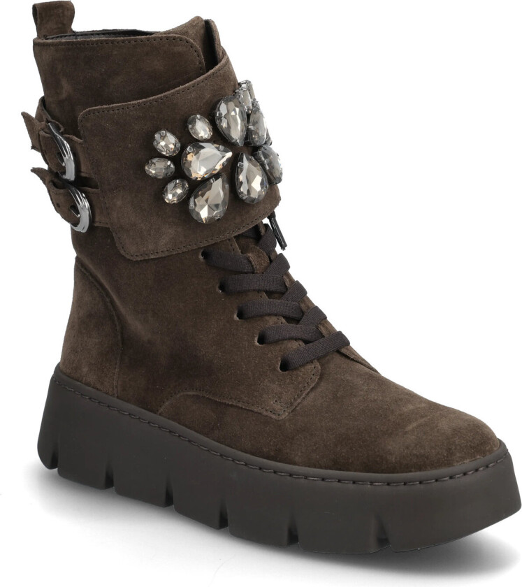 Laced Ankle Boot - Brown - 41