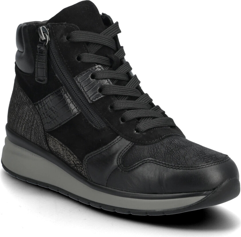 Sneaker Ankle Boot, "Hallux Valgus" - Black - 36