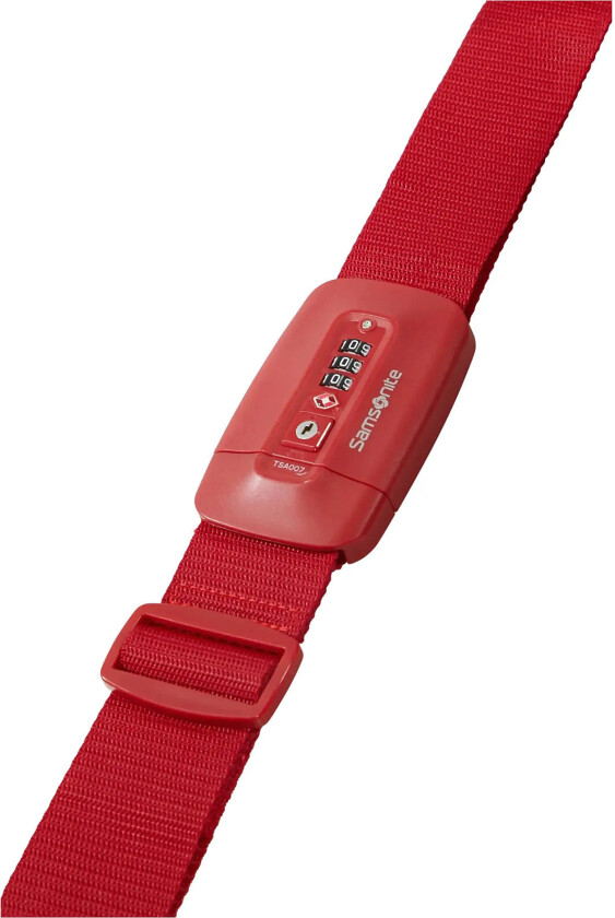 Luggage Strap/Tsa Lock - Red - ONE SIZE