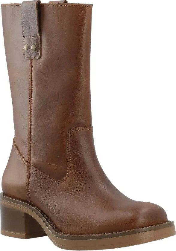 Biamary Mid Pull On Boot Pull Up Leather - Brown - 40
