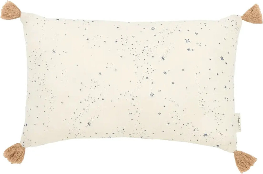 Tassel Rectangular Cushion In Washed Double Muslin Wabi-Sabi - Cream - ONE SIZE