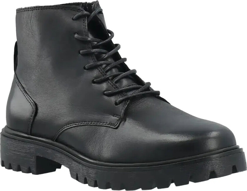 Biagina Lace Up Boot Smooth Leather - Black - 41