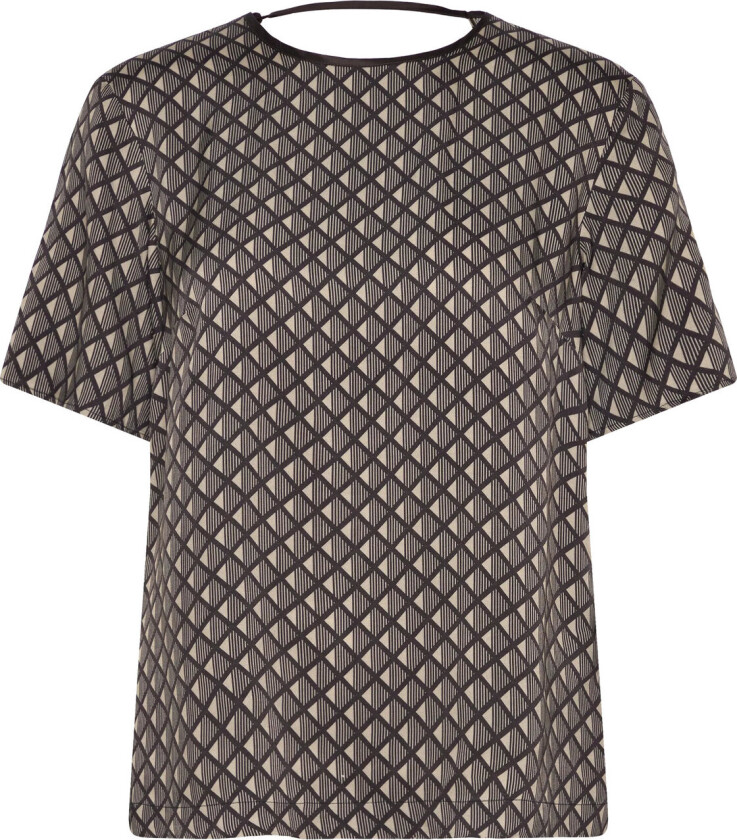 Robyn Draped Printed Blouse