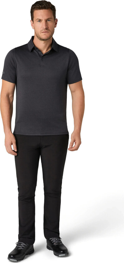 Chev Twill Jacquard Polo - Black - XL