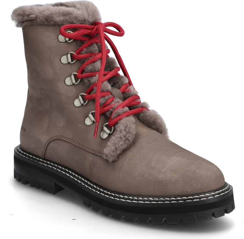 Boots - Flat - With Laces - Brown - 36