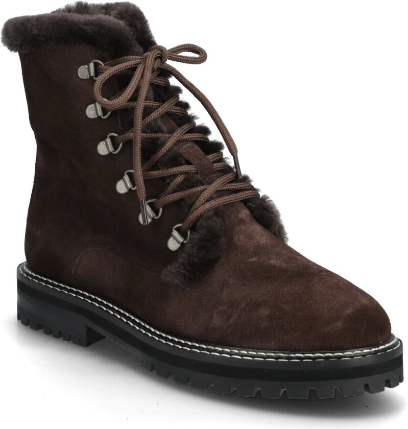 Boots - Flat - With Laces - Brown - 37