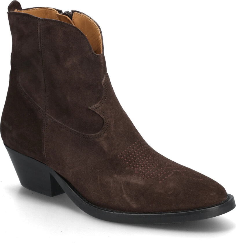 Booties - Wedgel - With Zip - Brown - 37.5