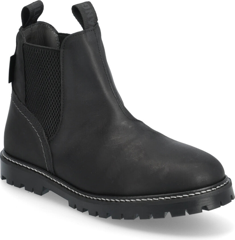 Booties - Flat - With Elastic - Black - 34