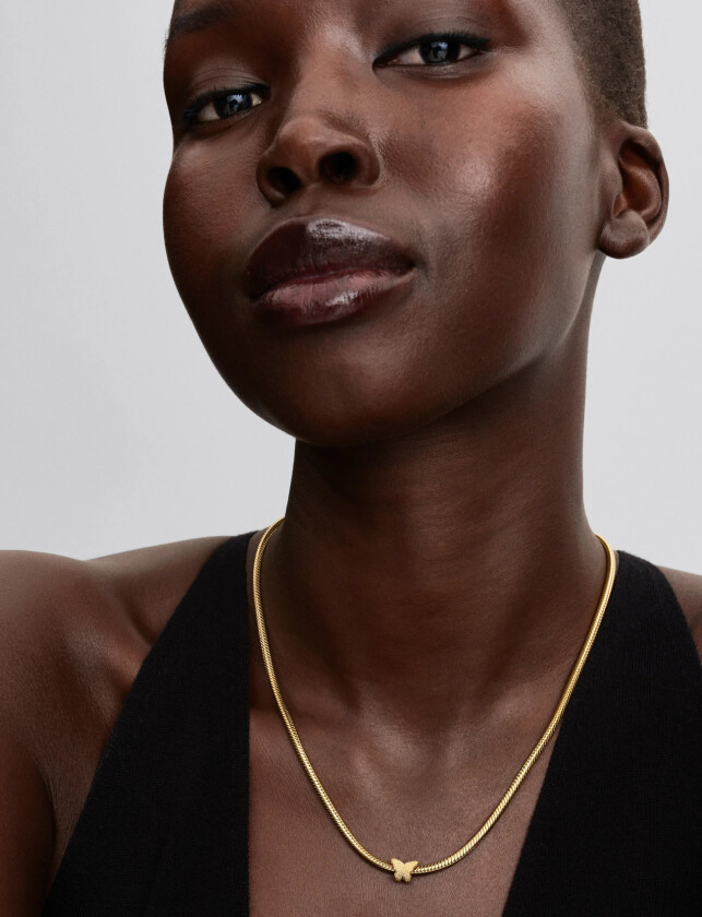 Textured Butterfly 14K Gold-Plated Mini Charm - Gold - ONE SIZE