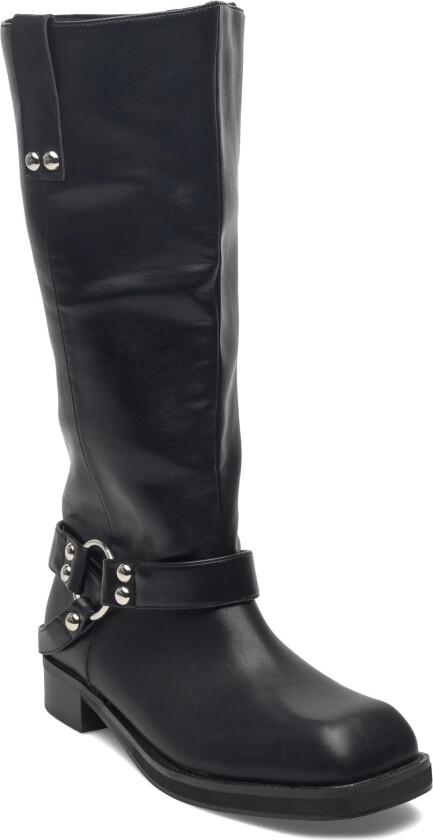 Biajesse Pull On Biker Boot Faux Leather - Black - 37